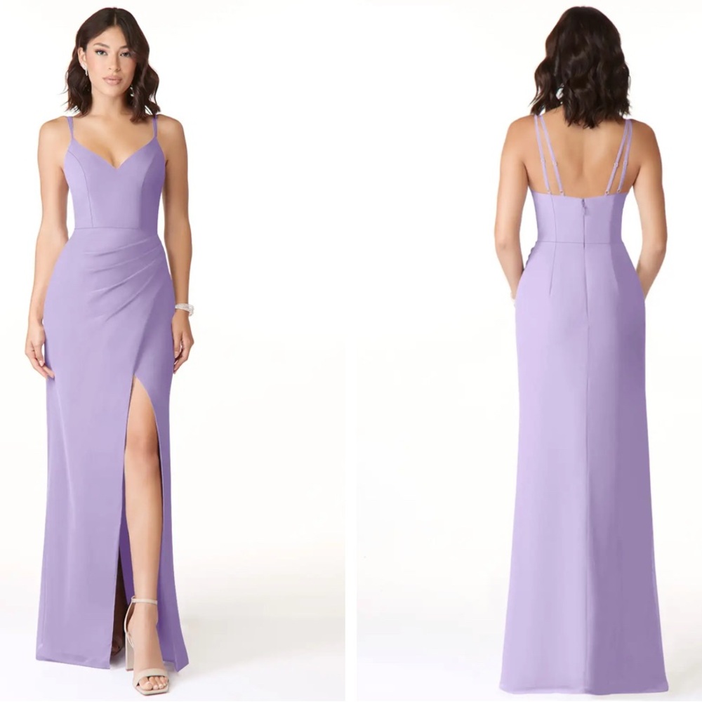 Azazie Leo Lilac Maxi Dress